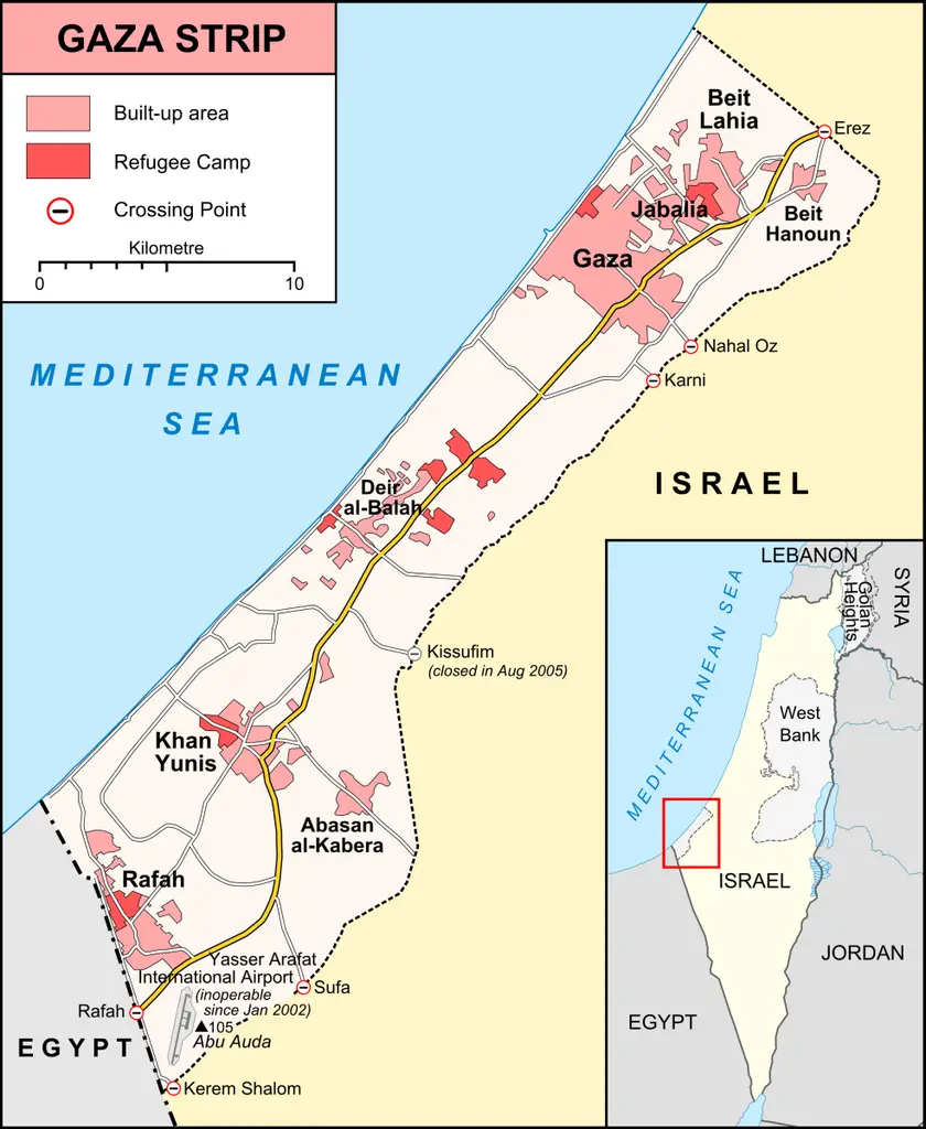 gaza map