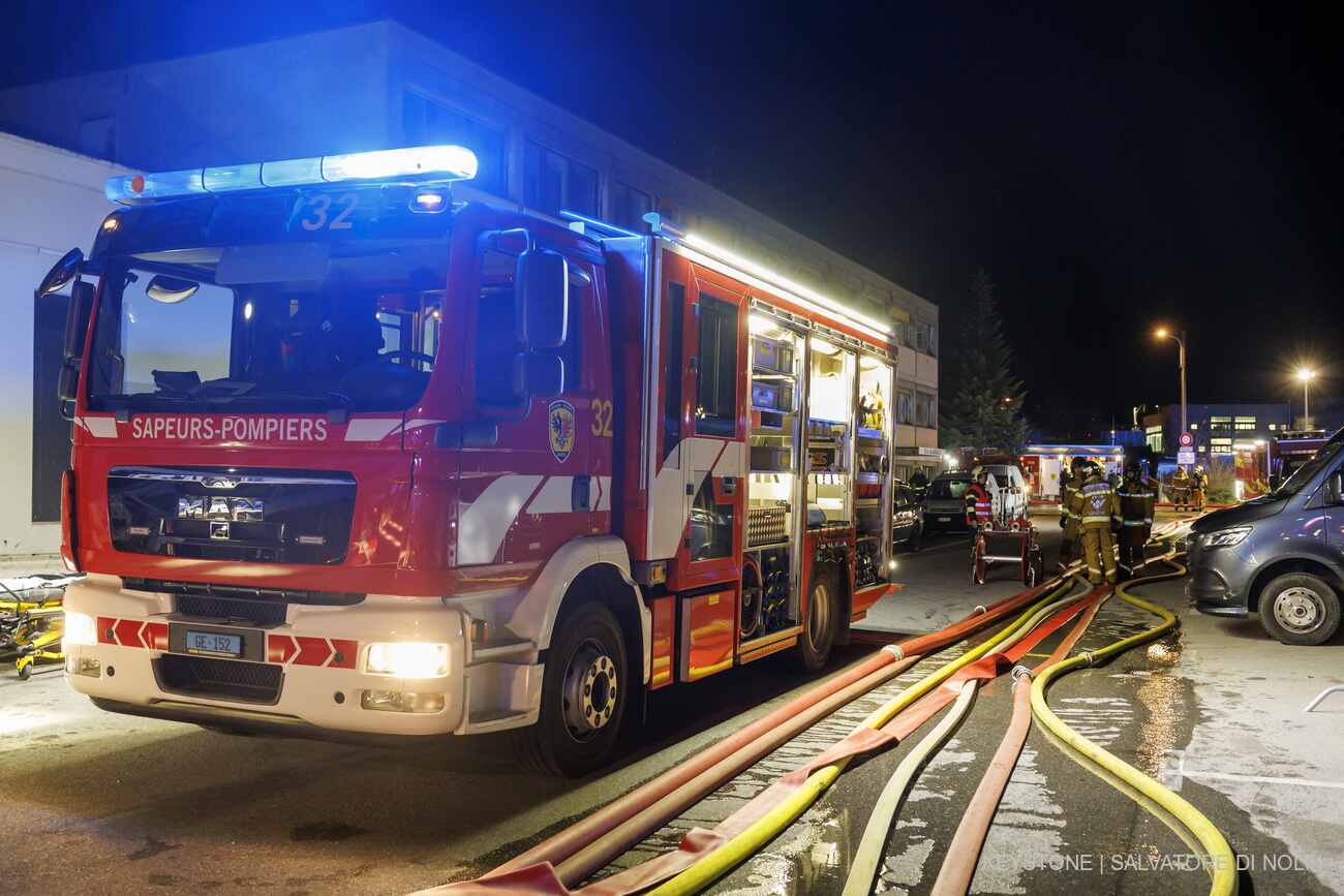 Fire in Plan-les-Ouates
